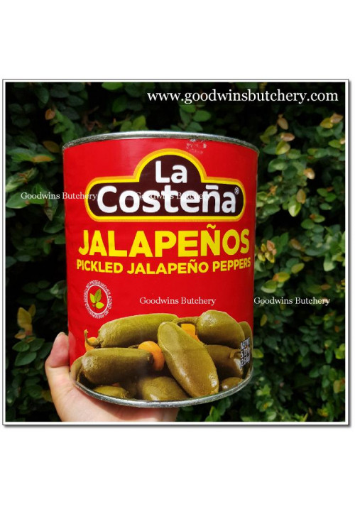 Pickle chili JALAPENO PEPPERS SLICED Mexico La Costena LaCostena 2.6kg 5.73Lb